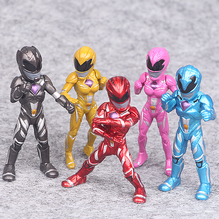 Dino Mech Action Figures - 5 Power Rangers Toys