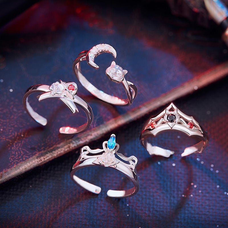 Anime Alloy Ring Decoration