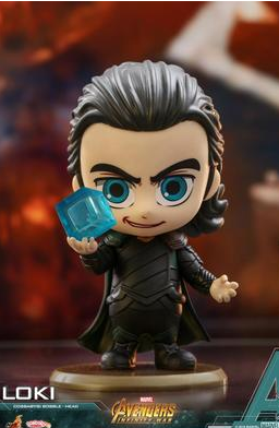 HT Avengers Cosbaby Figures: Captain America, Black Panther, Spider-Man, Loki, Iron Man