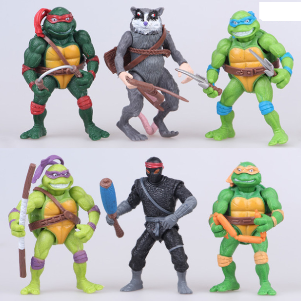 Ninja Turtles Action Figures Set for Kids (6 Styles)